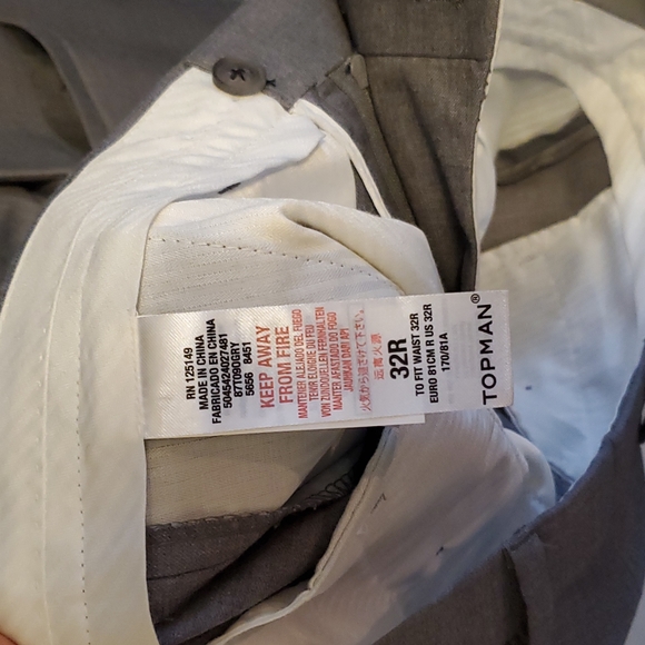 Topman dress pants and vest, grey - Picture 5 of 5